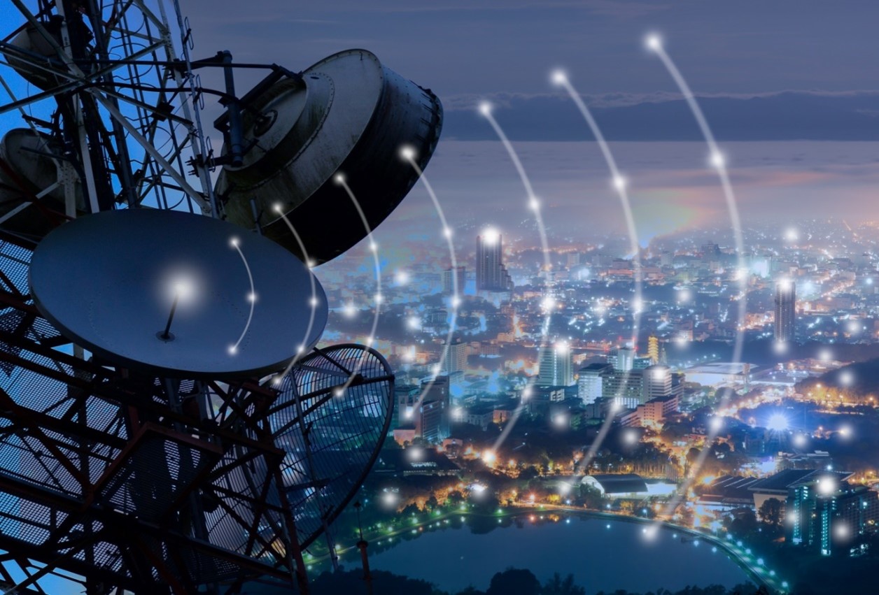 Advanced telecommunications infrastructure with satellite broadcasting and content distribution technology